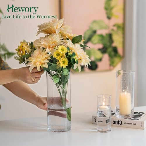 3 PCS Clear Glass Cylinder Candle Holder P6160