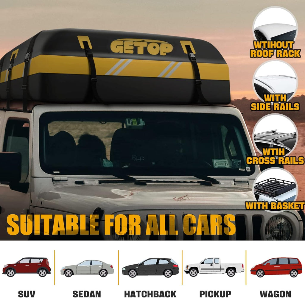 21 Cubic Feet Waterproof Rooftop Cargo Carrier Bag N175