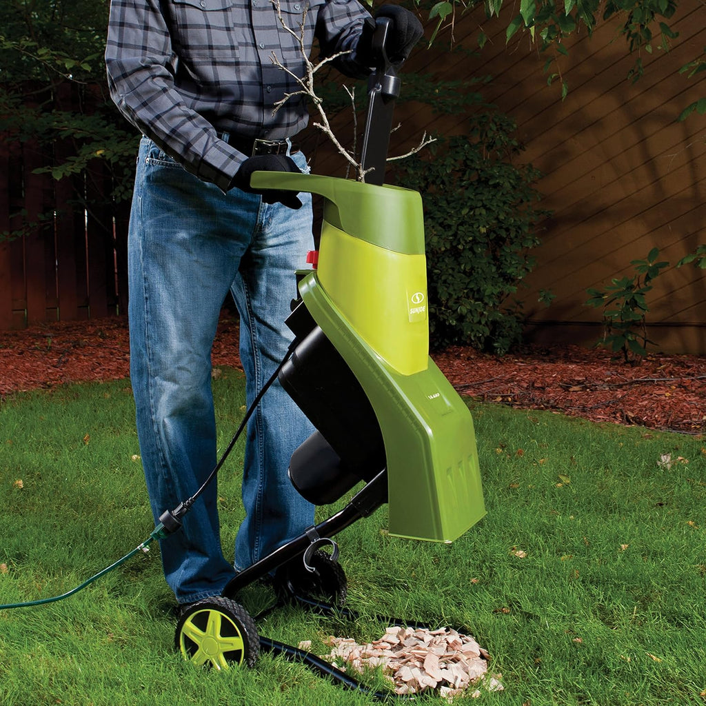 Electric Wood Chipper/Shredder, 14-Amp, 16:1 Reduction C258