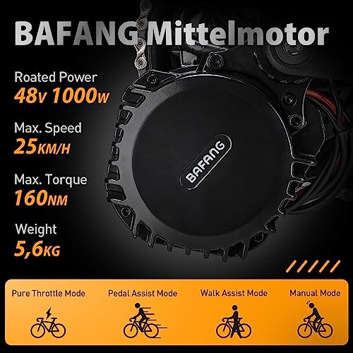 48 V 1000 W Mid Motor Electric Bike Conversion Kit L771648