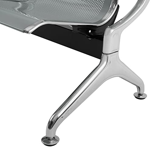 3 Seat Reception Chair Guest Bench (Blue) A892