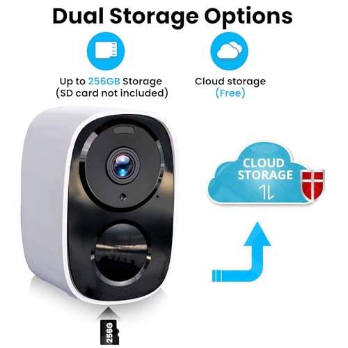2K Wireless Outdoor Security Camera with Spotlight Siren Alarm A935030