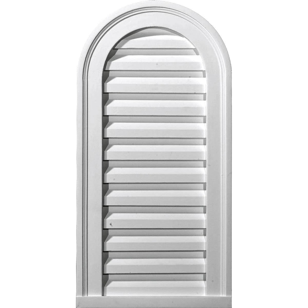 16 inchw x 34 inchh Cathedral Urethane Gable Vent Louver F944921