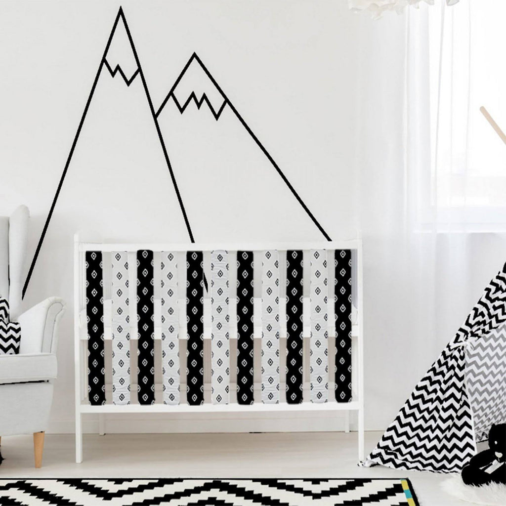 Black/White 38 Pack Crib Liners K133958
