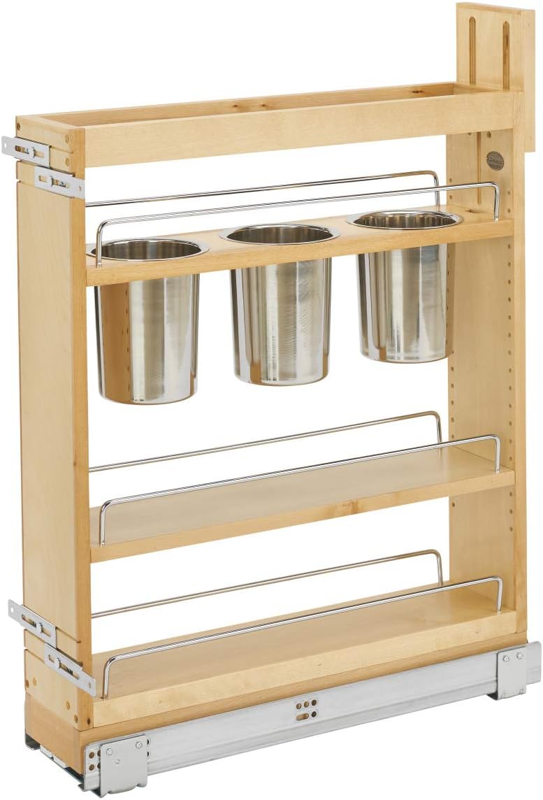 5-Inch Kitchen Utensil Pull Out Cabinet Organizer with Shelves F80253