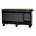 12-Drawer Heavy-Duty Mobile Workbench in Black L827574