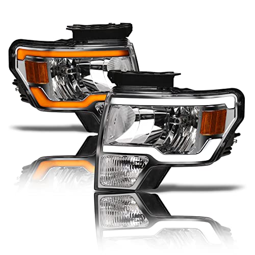 Black Projector Headlights with LED Bar C91935