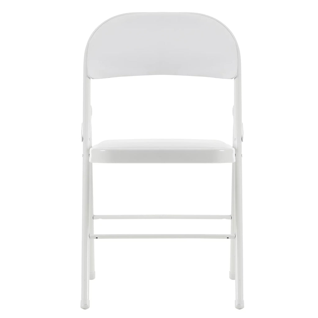 6 Pack Black Folding Chairs Cushioned Padded Seat Metal Frame Z4837