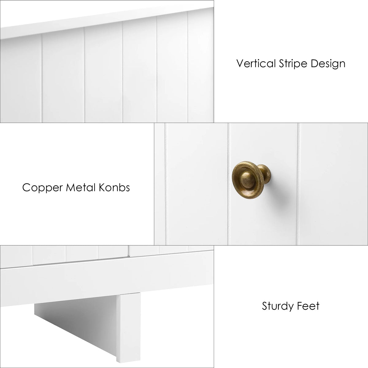 White 6 Drawer Wood Dresser Z267