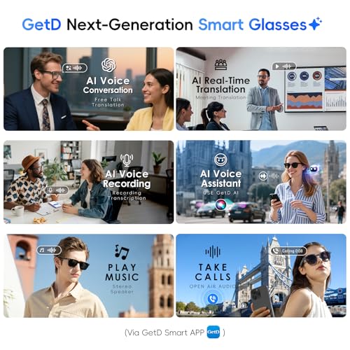 Bluetooth Sunglasses with Polarized Lens and Built-in Mic & Speakers H692