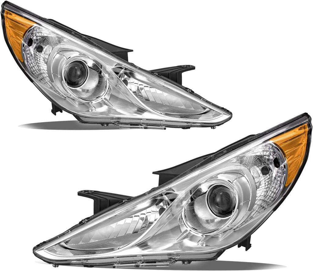 Headlight Assembly for 2011-2014 Hyundai Sonata 4-Door Sedan R2410