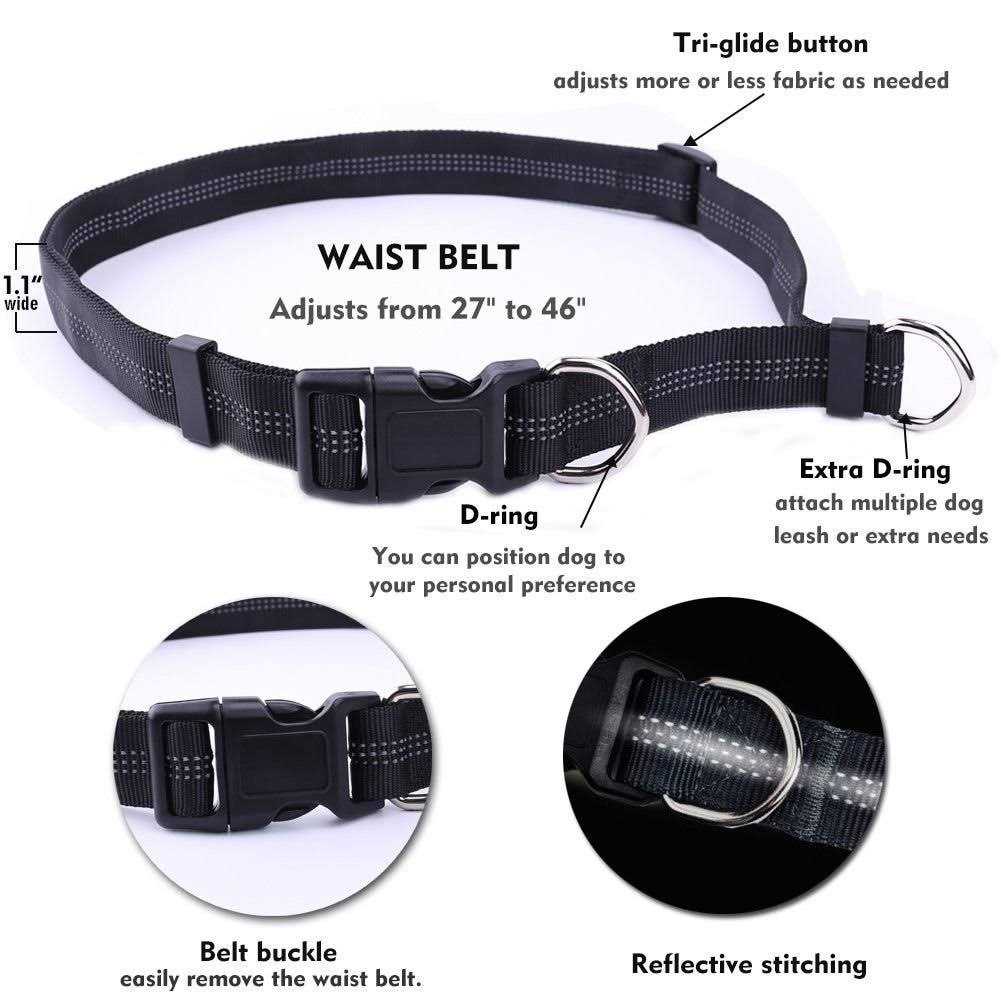 Hands Free Reflective Bungee Dog Leash U472642