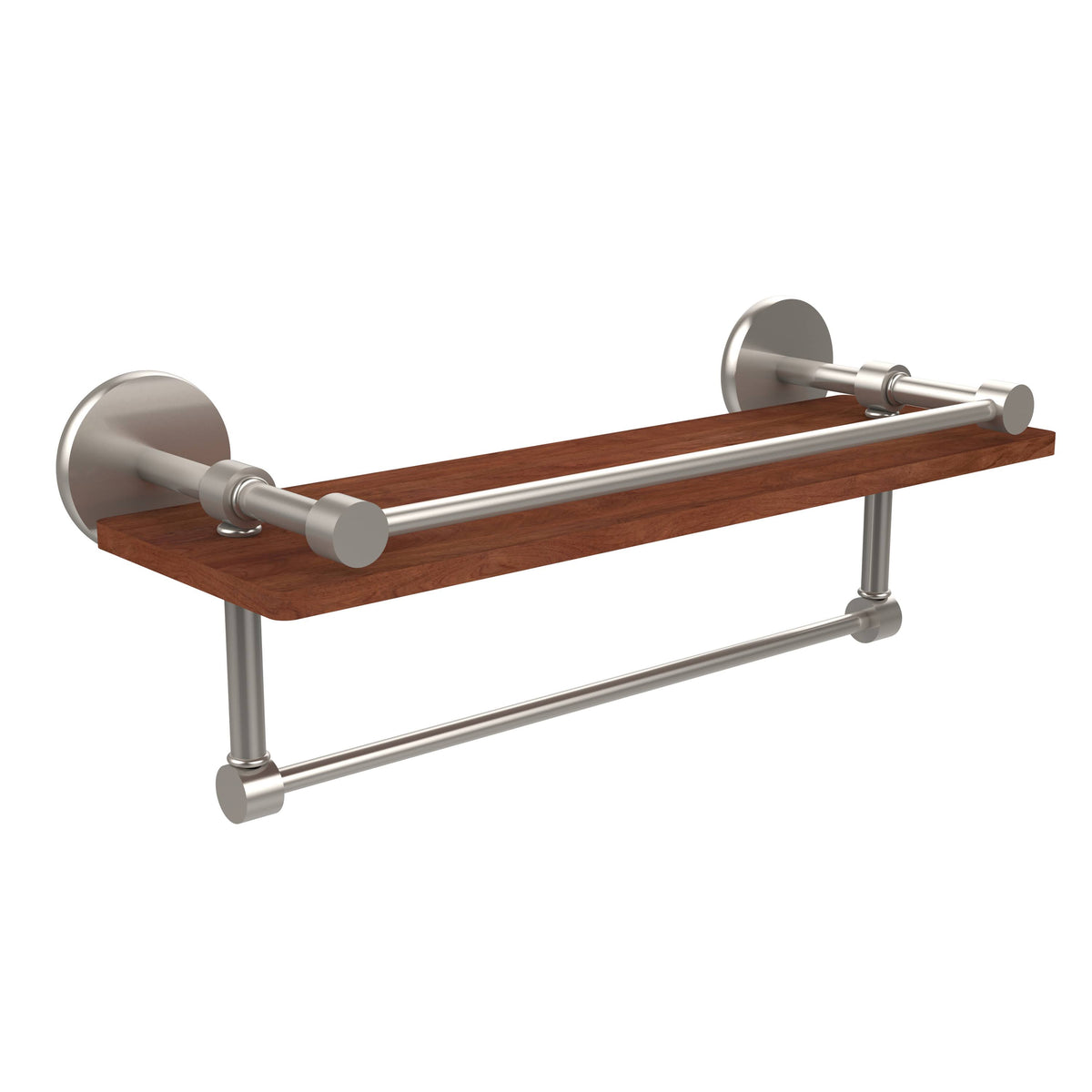 IPE Ironwood Shelf with Gallery Rail and Towel Bar L79383