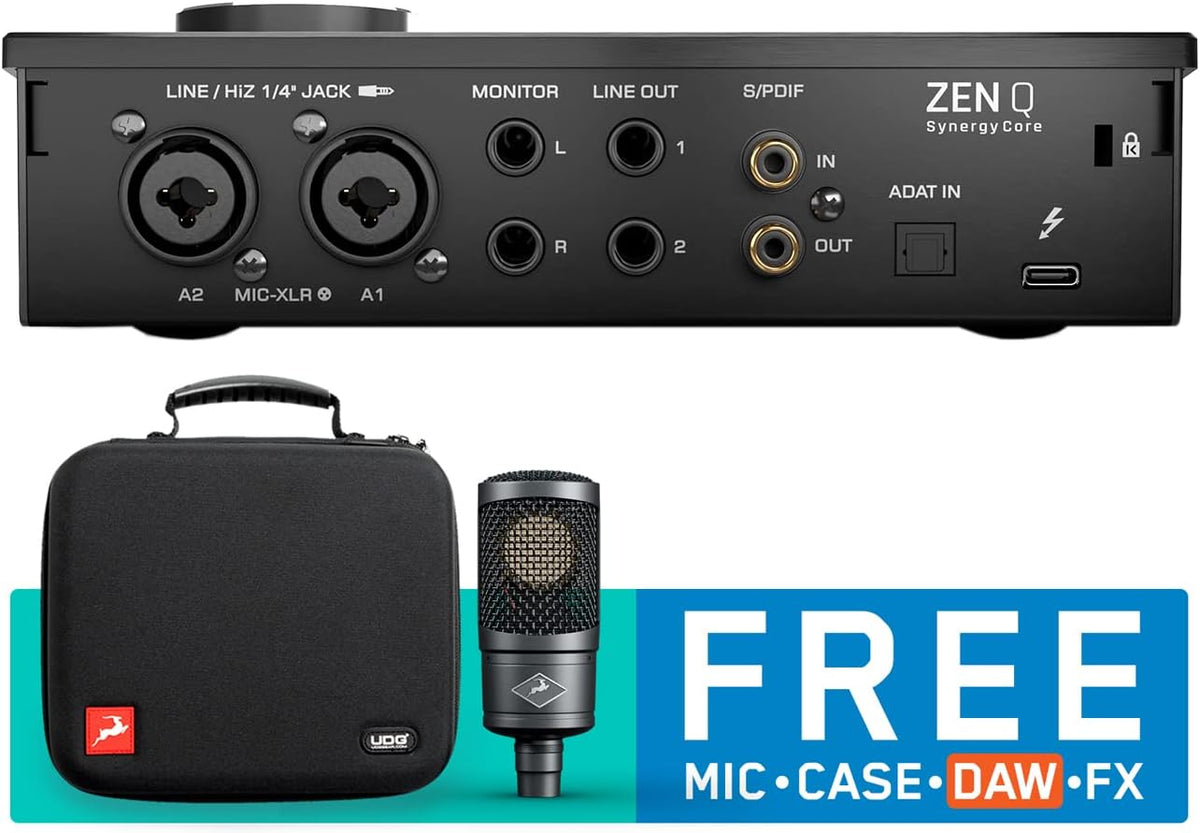 14x10 Thunderbolt 3 Audio Interface with Edge Solo Mic W18914