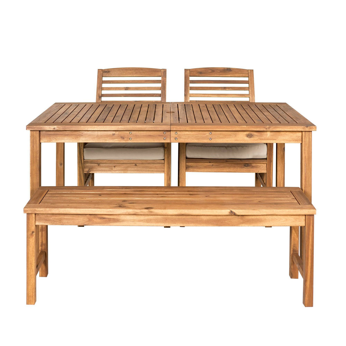 4-Piece Acacia Wood Patio Dining Set O104092