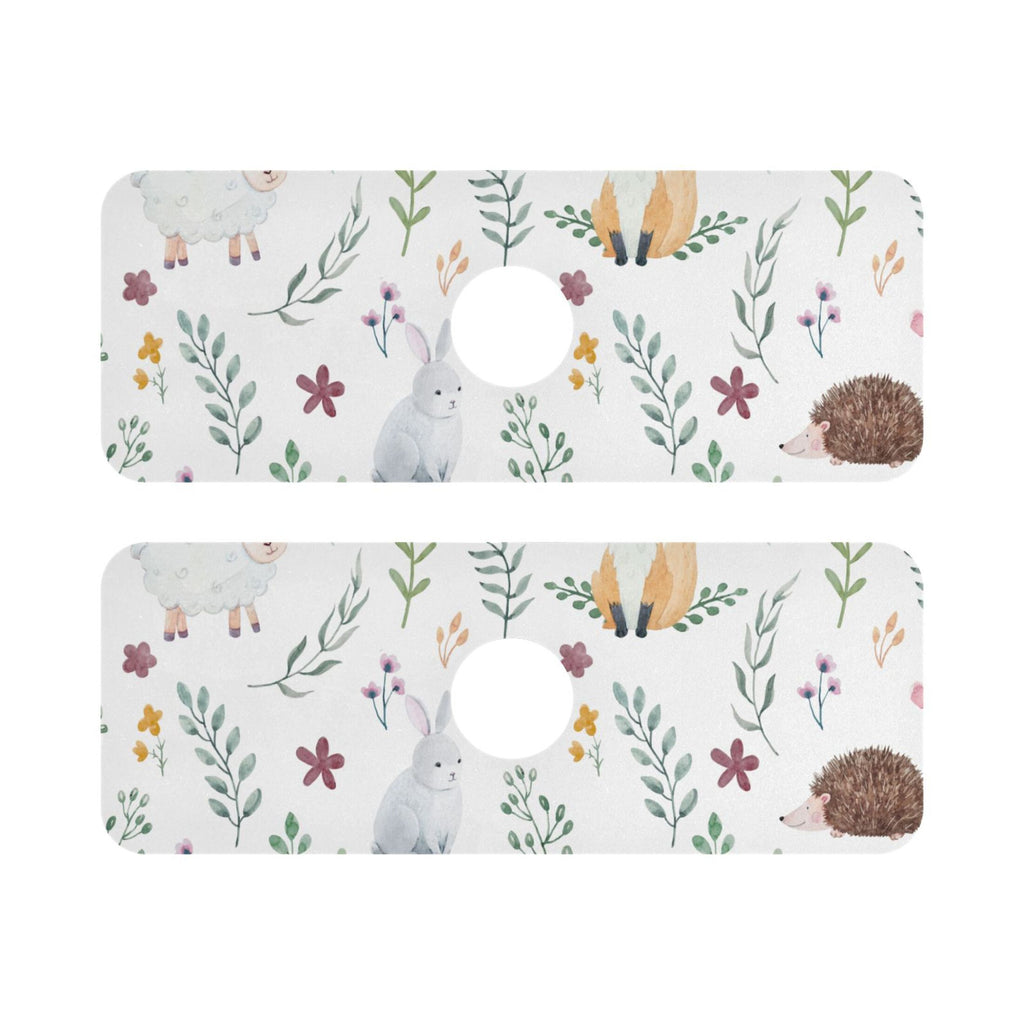 Sink Splash Guard Set with Drying Mat, 2 PCs, 30x5.4in Y1526