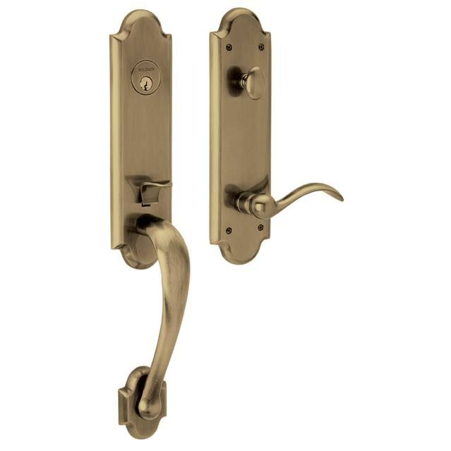 Satin Brass RH Full Dummy Handleset V7810