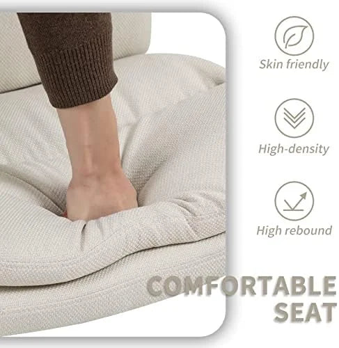 Black Armless Fabric Swivel Office Chair A8508