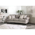 Brown Fabric Upholstery Sofa L9753