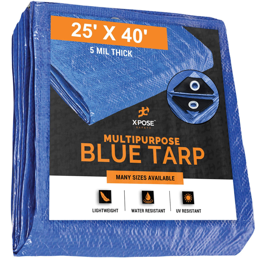 Blue Poly Tarp 25 x 40 Q732389