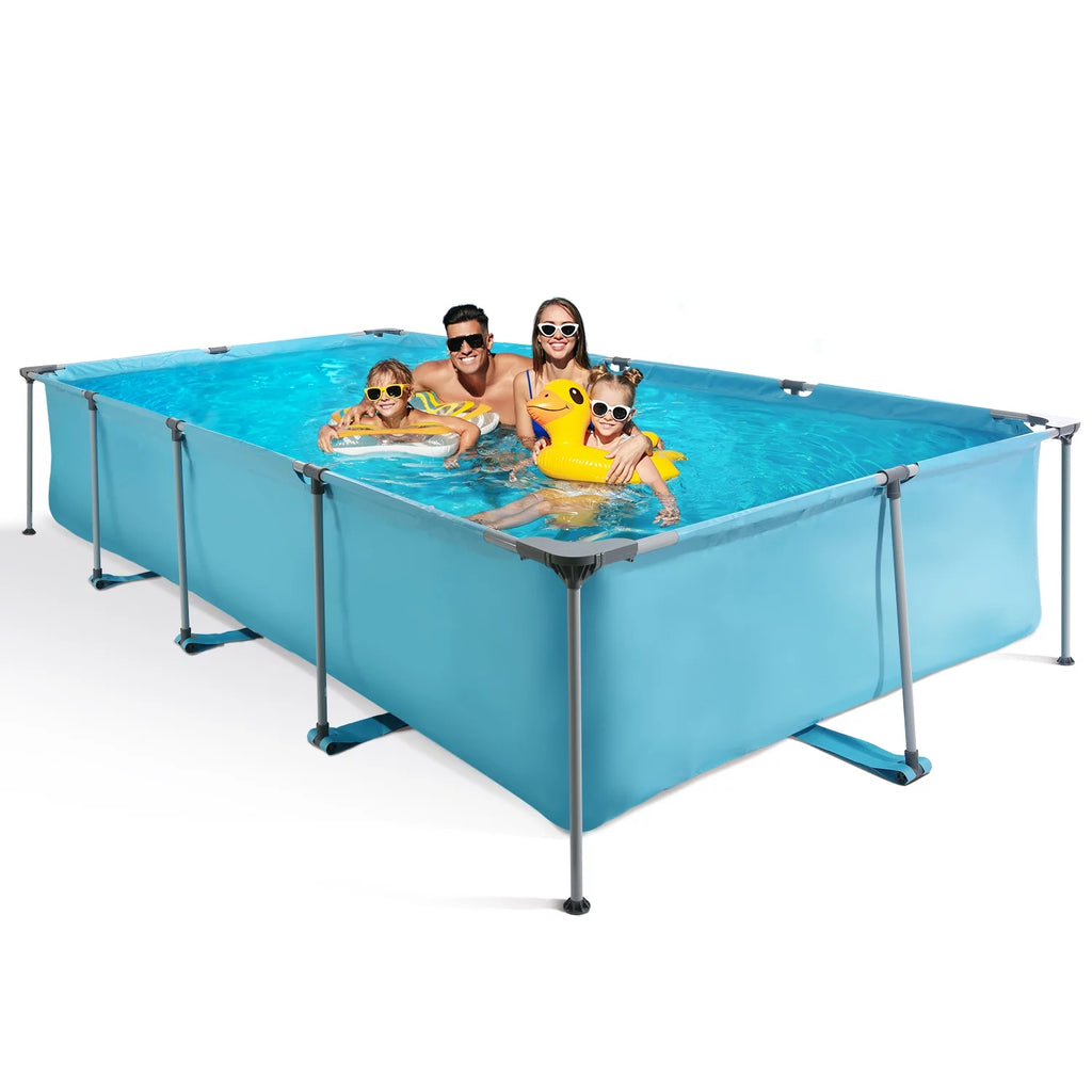 10 ft Above Ground Rectangular Frame Swimming Pool H8434