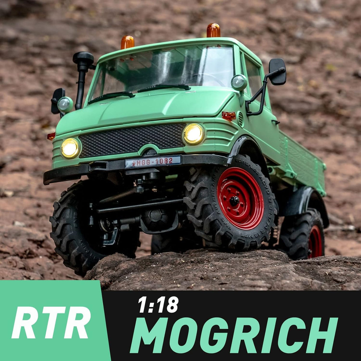 1/18 RC Crawler RTR 3-Ch 2.4GHz 4WD RC Car with LED Lights S893448
