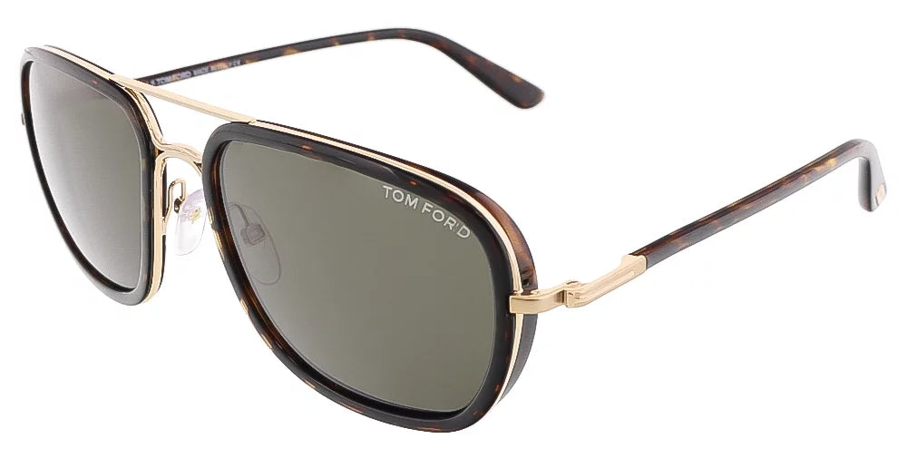 Havana Rose Gold Aviator Sunglasses U444