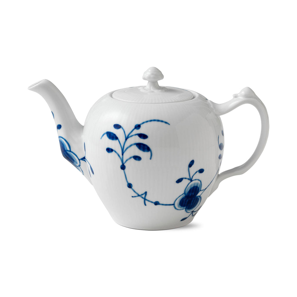 Blue Fluted Mega Teapot R398