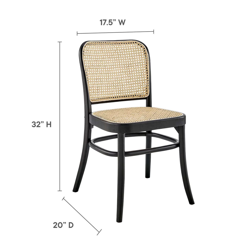 Black Wood Dining Side Chair K342