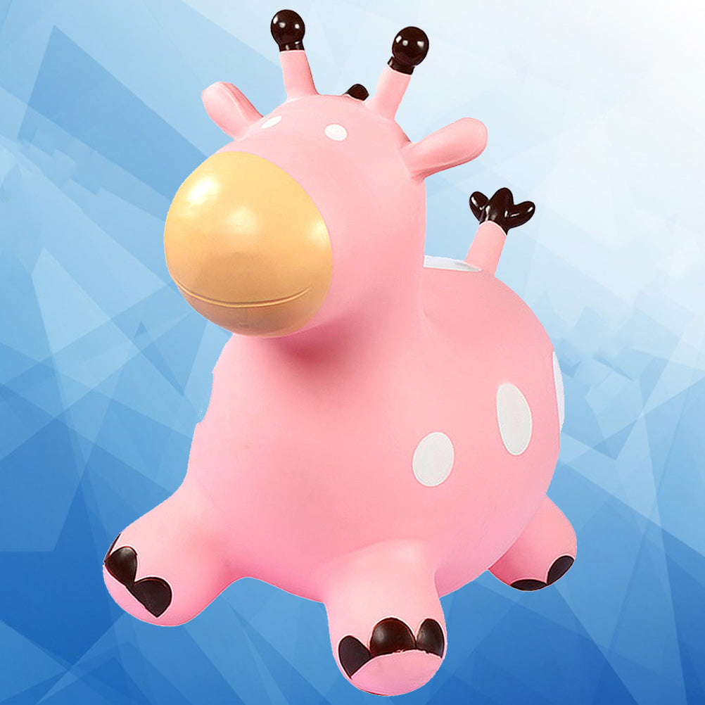 Inflatable Bouncing Horse Toy with Air Pump (Pink) P279103