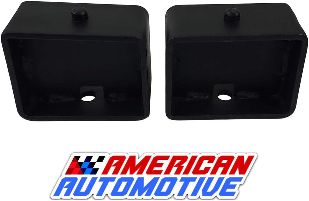 4 Rear Suspension Lift Steel Blocks with 14 Square Leaf Spring Axle U Bolts C765