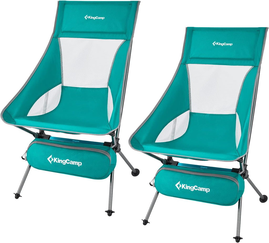 Ultralight High Back Folding Camping Chair with Armrest, 2 Pack, Carry Bag A900650