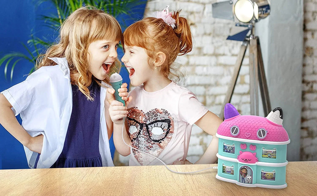 Gabby Sing Along Boom Box Speaker with Microphone, Karaoke Machine with Built in Music and Sound Effects H80066
