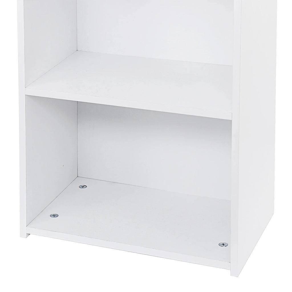 5-Tier Narrow Freestanding Bookcase with Adjustable Shelves O79291