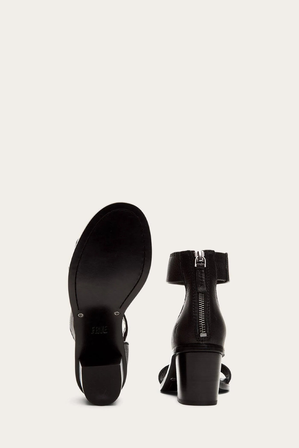 Black Back Zip Boots W13556