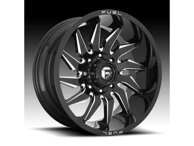 20x9 8x165.1 Gloss Black Milled Wheel D942219