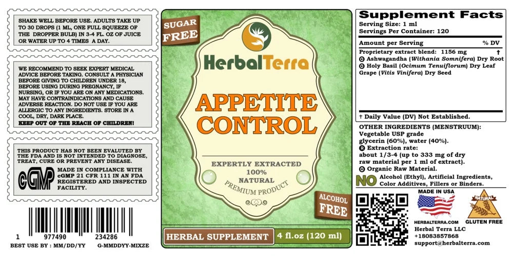 Alcohol-Free Keto Friendly Liquid Extract 4 Fl.Oz E36480
