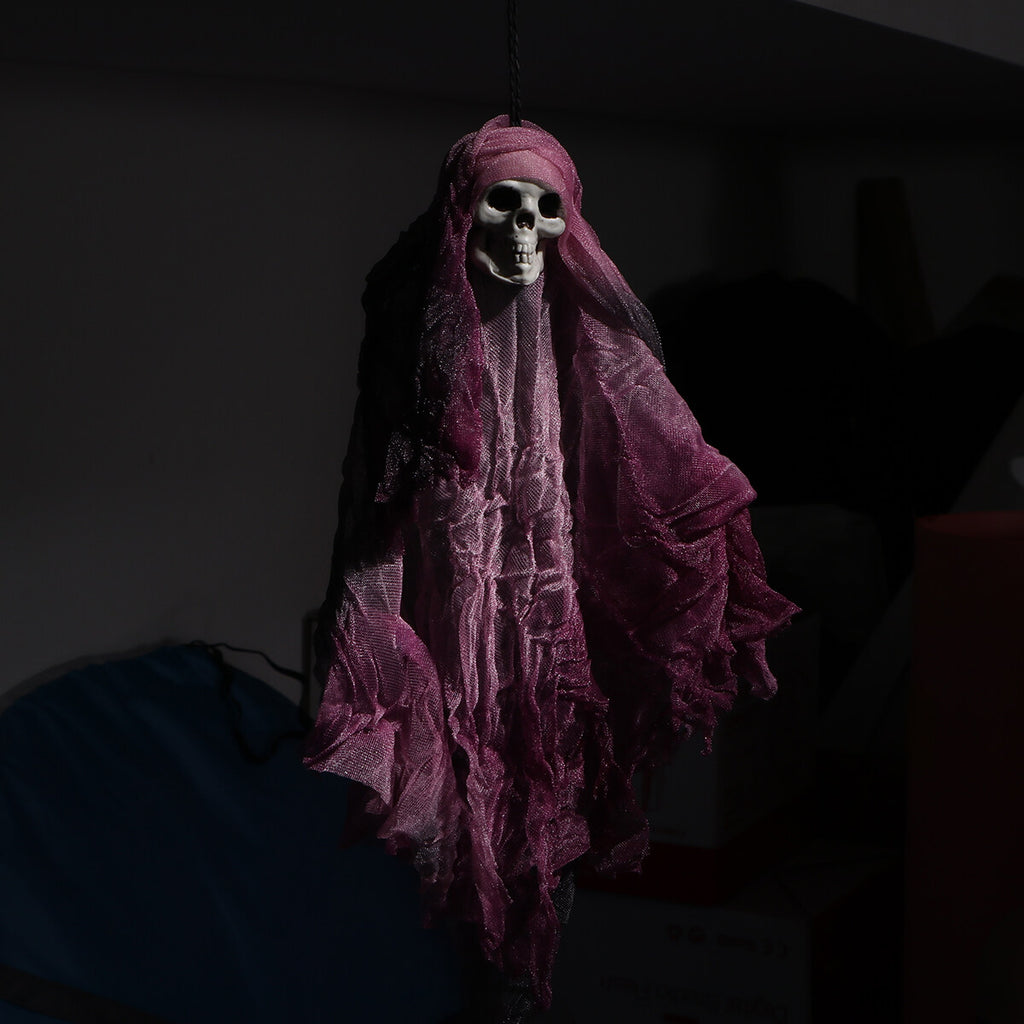 Purple Halloween Skull Decoration Prop C28485