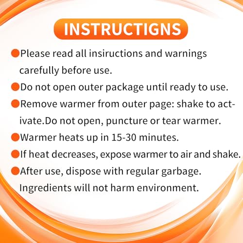 Disposable Hand Warmers 50/100/200 Pack Odorless V8316
