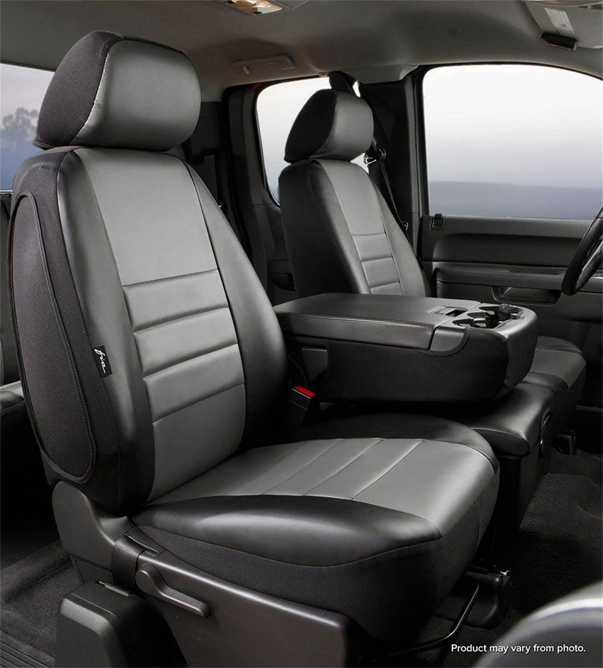 Gray LeatherLite Custom Seat Cover E4899