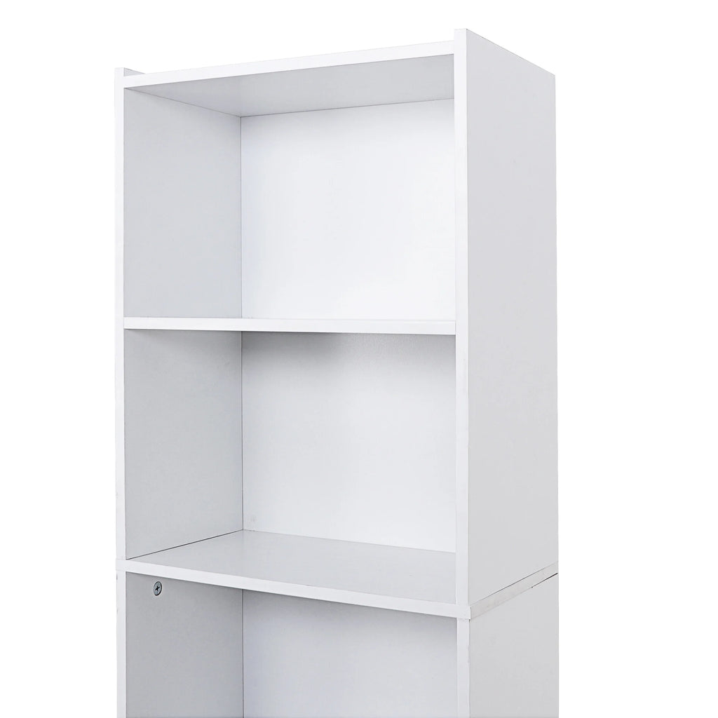 5-Tier Narrow Freestanding Bookcase with Adjustable Shelves O79291