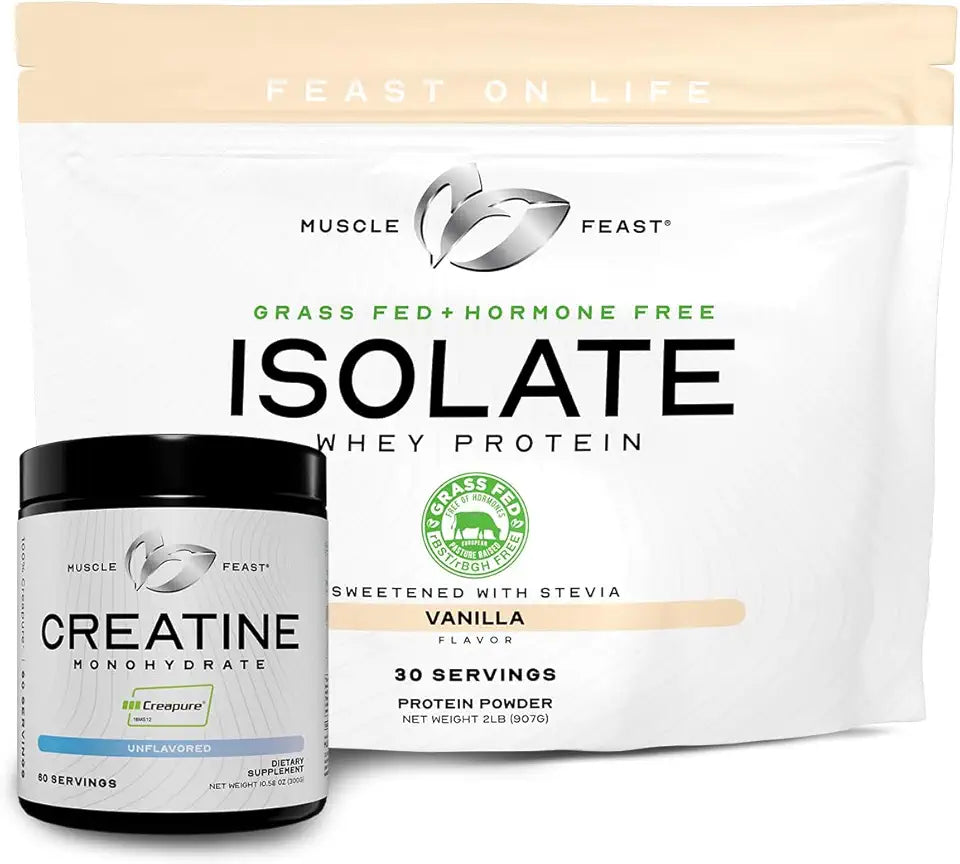 Vanilla Whey Protein Isolate + Unflavored Creatine Powder U791165