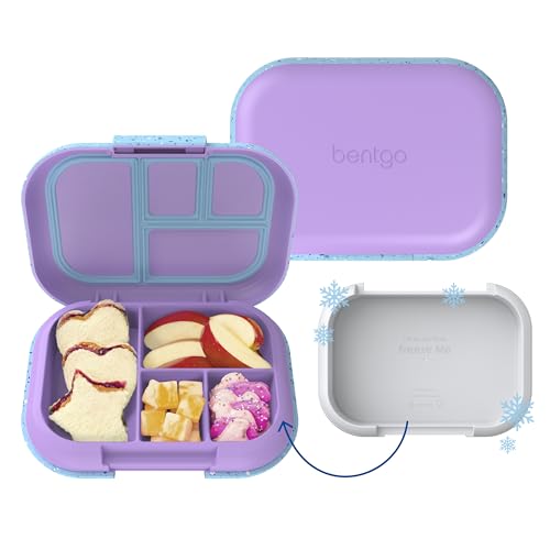 Kids Leak-Proof 4-Compartment Bento Lunch Box with Built-In Ice Pack L40750