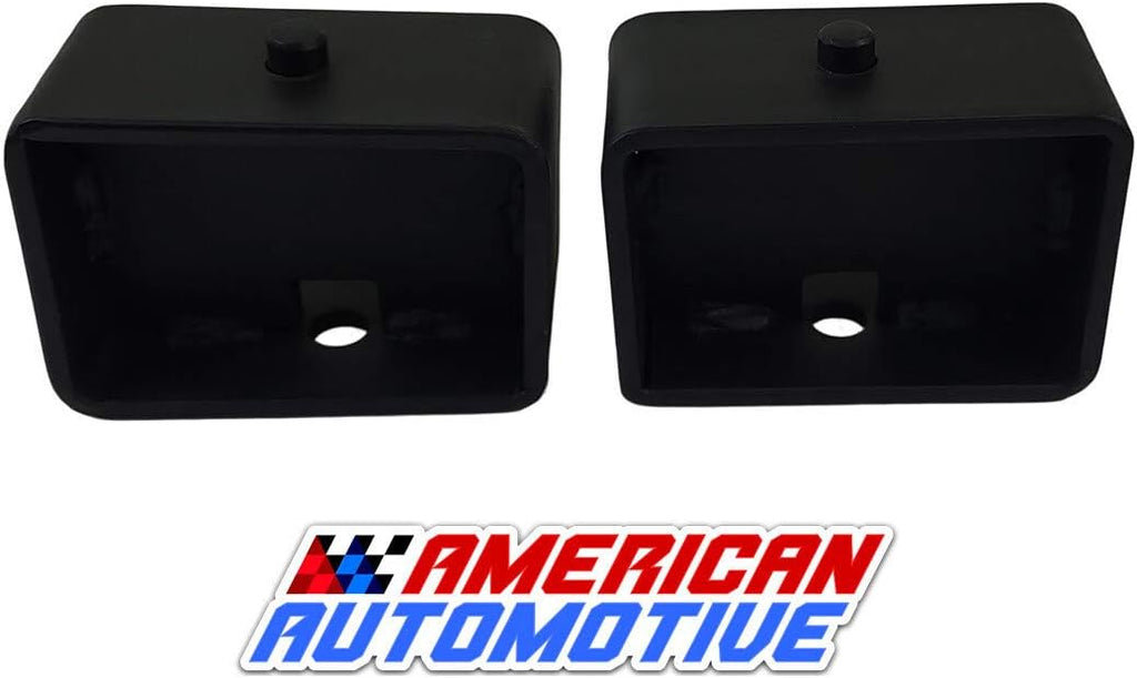 4 Rear Suspension Lift Steel Blocks with 14 Square Leaf Spring Axle U Bolts C765