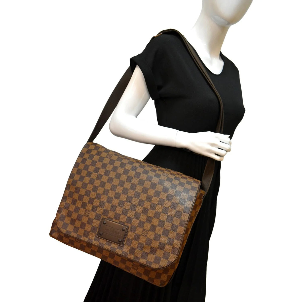 Pre-owned Brown Damier Ebene Shoulder Bag N7304