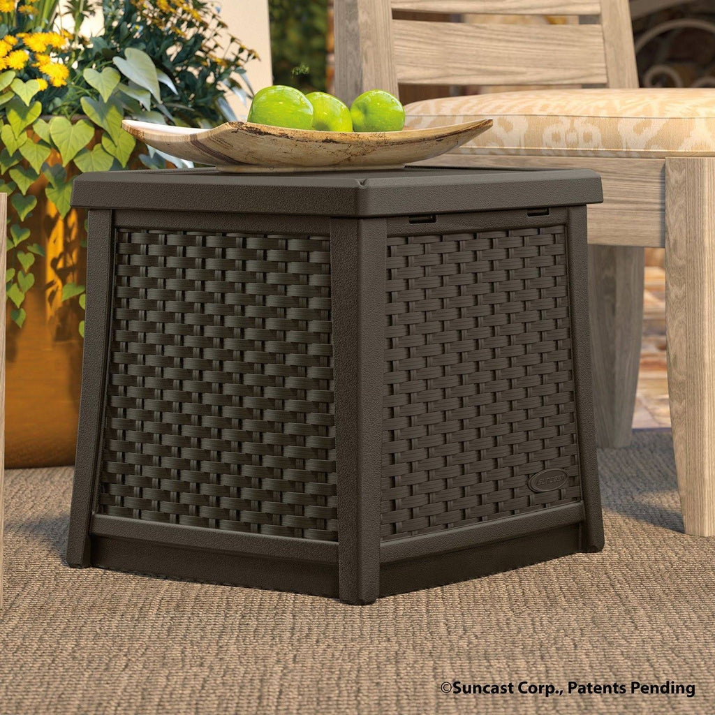 Resin Patio Storage End Table H79984