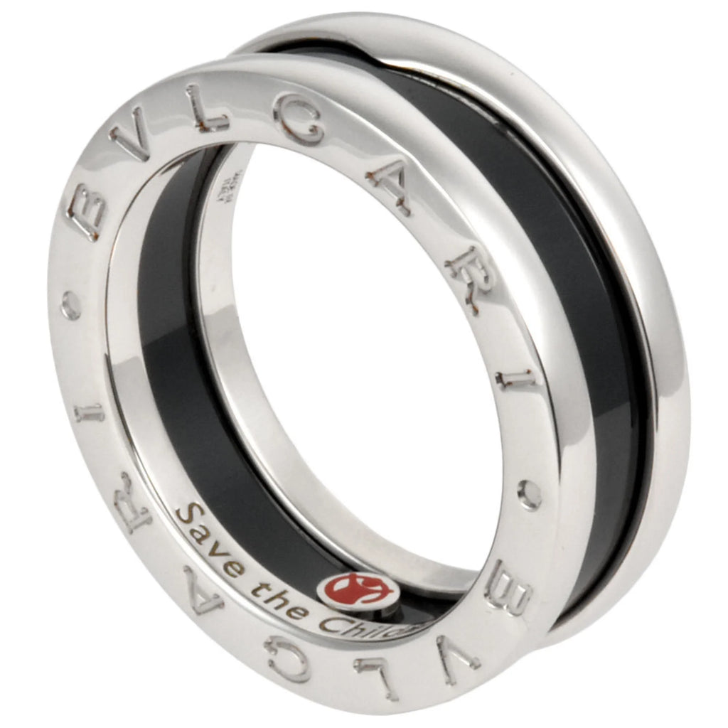 Pre-Owned SV925 Black Ceramic Ring Y49577