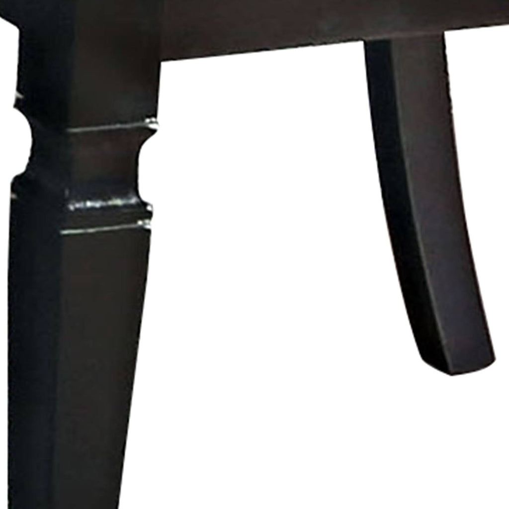 Silver and Black Wooden Side Chair Set of 2 F703