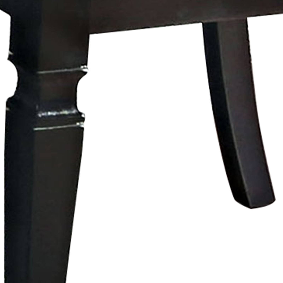 Silver and Black Wooden Side Chair Set of 2 F703