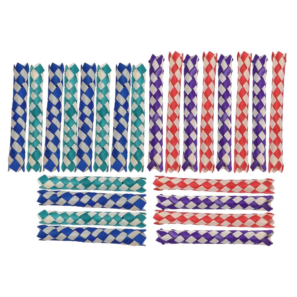 24Pcs Bamboo Finger Traps Chew Toy I2752